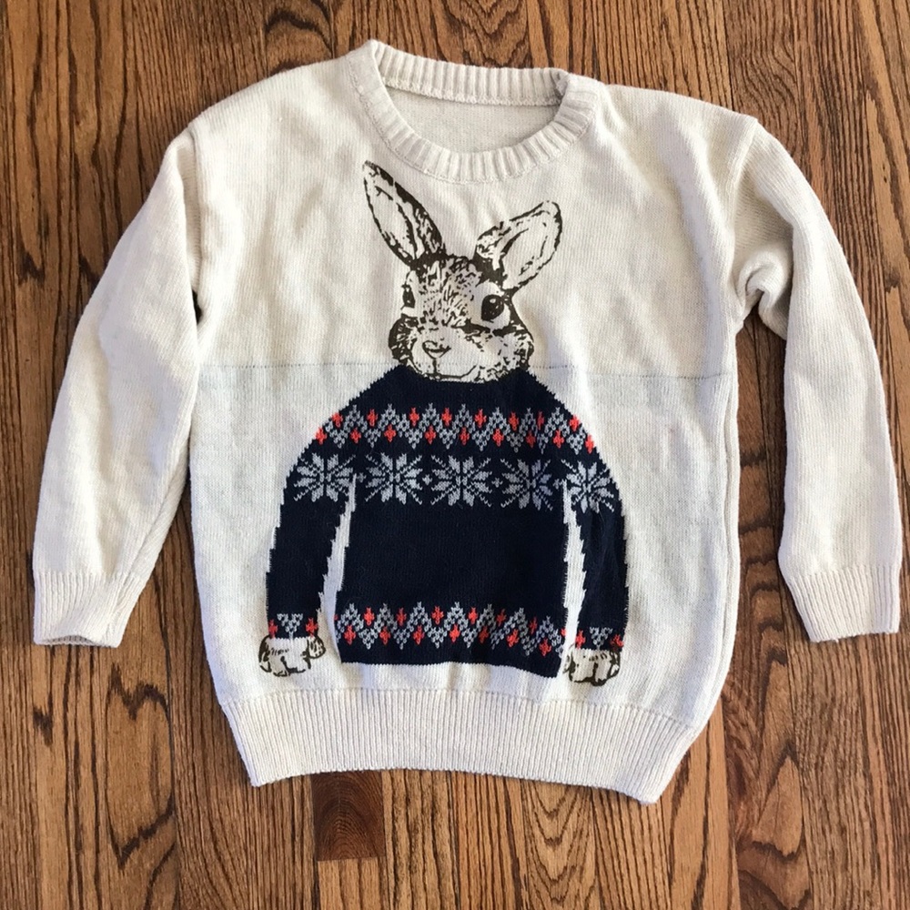 Cozy Oversized Bunny Sweater